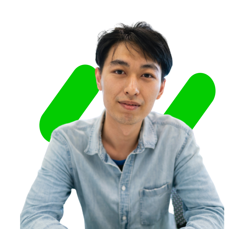 Academic dean smiling for a Glue review.